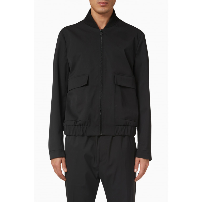Calvin Klein - Travel Flap-pocket Jacket in Gabardine Black