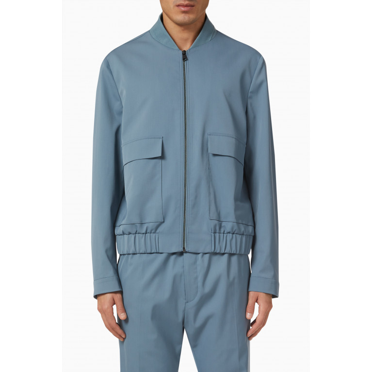 Calvin Klein - Travel Flap-pocket Jacket in Gabardine Grey