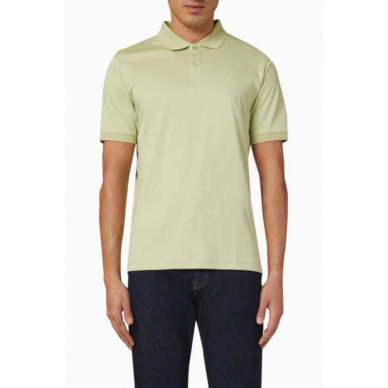 Calvin Klein - Logo Polo Shirt in Cotton Green