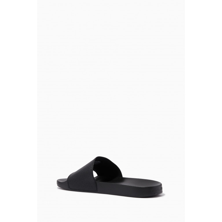 Calvin Klein - Logo Pool Slide Sandals in Recycled Rubber