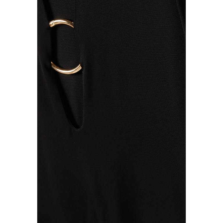 Louisa Ballou - Helios Ring Mini Dress Black