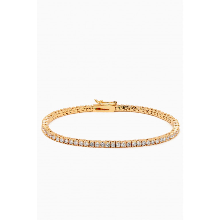 Roxanne Assoulin - Rally Tennis Bracelet in Gold-plated Brass Gold