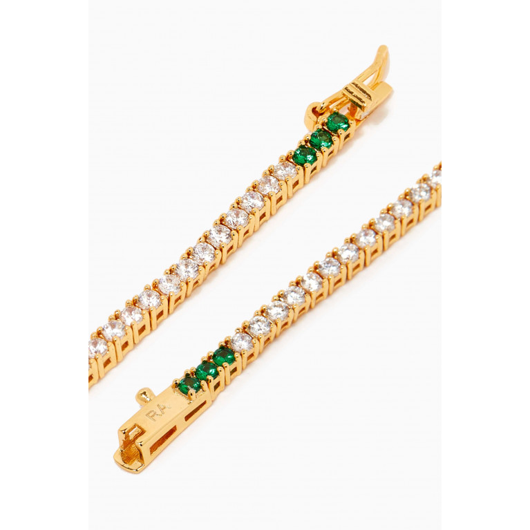Roxanne Assoulin - Rally Tennis Bracelet in Gold-plated Brass