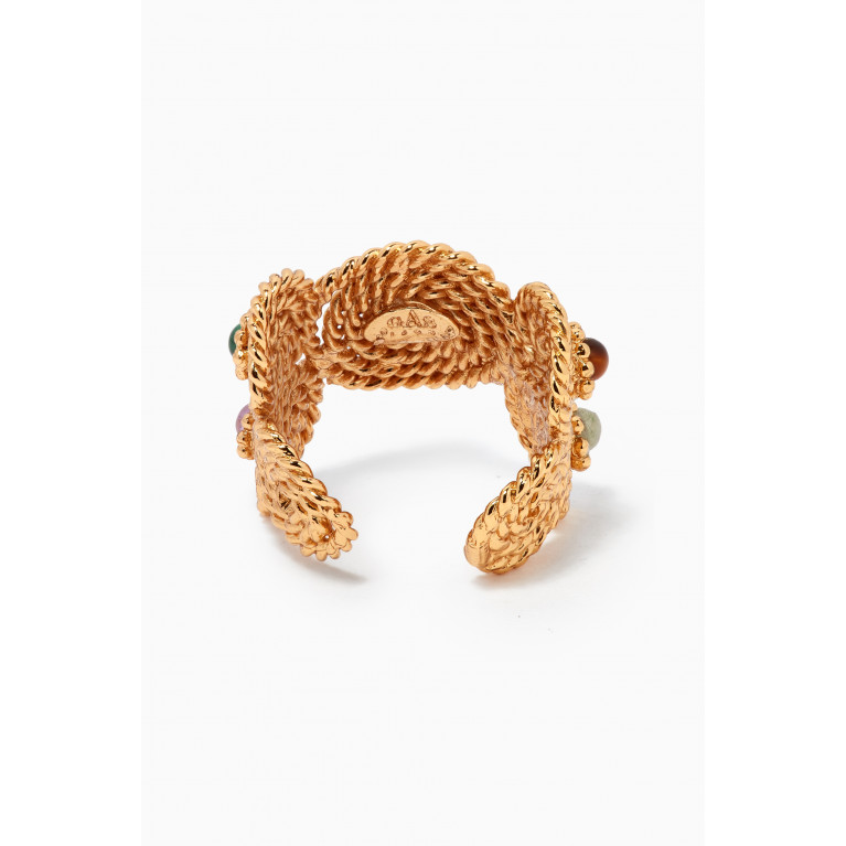 Gas Bijoux - Mistral Cuff Ring in Gold-plated Metal