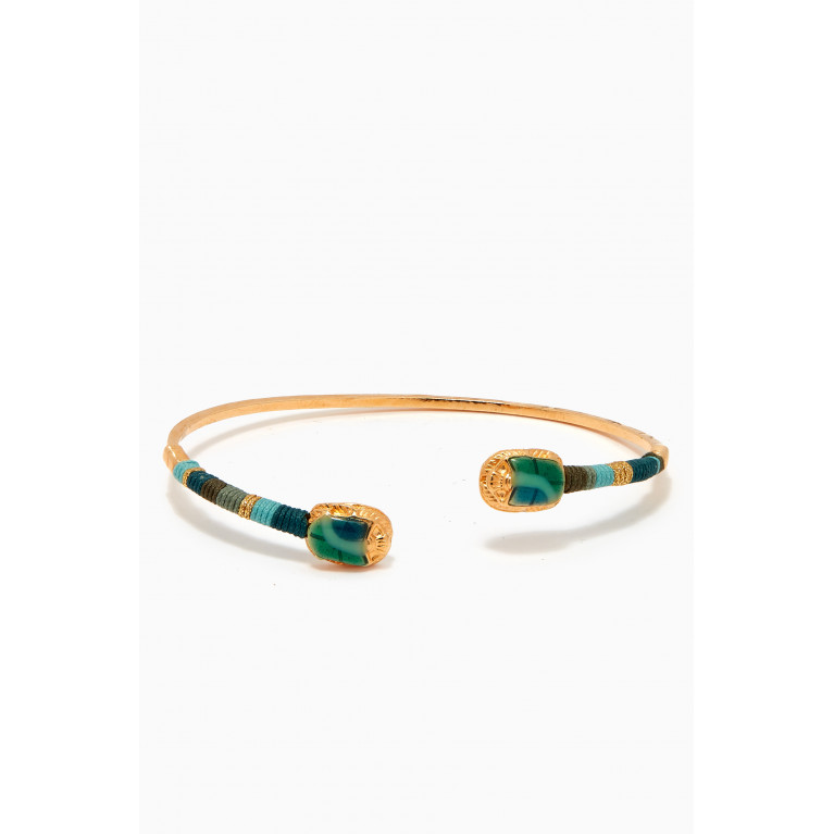 Gas Bijoux - Duality Scaramouche Bracelet in Gold-plated Metal