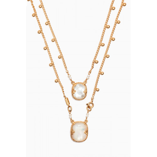 Gas Bijoux - Ovo Scapulaire Necklace in Gold-plated Metal