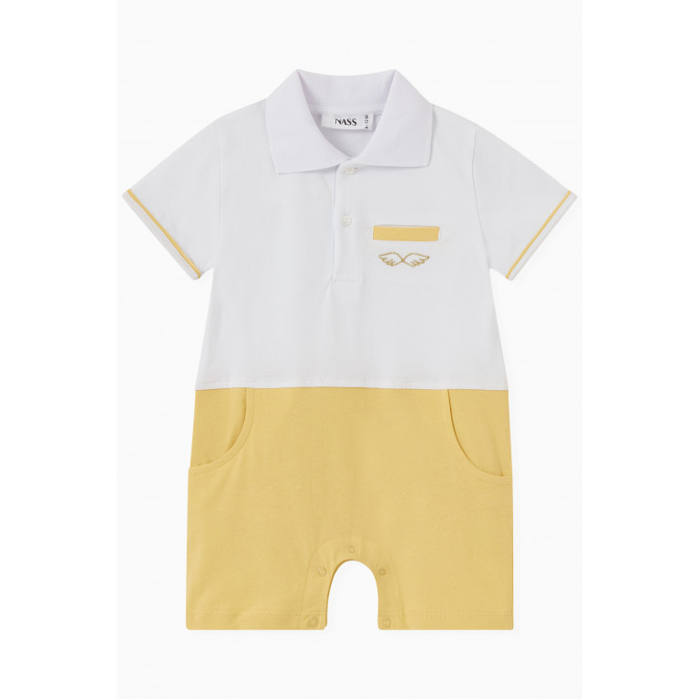 NASS - Lil Dude Romper in Jersey Yellow