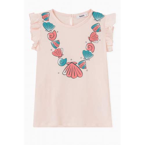 NASS - Shelley Necklace Top in Jersey Pink