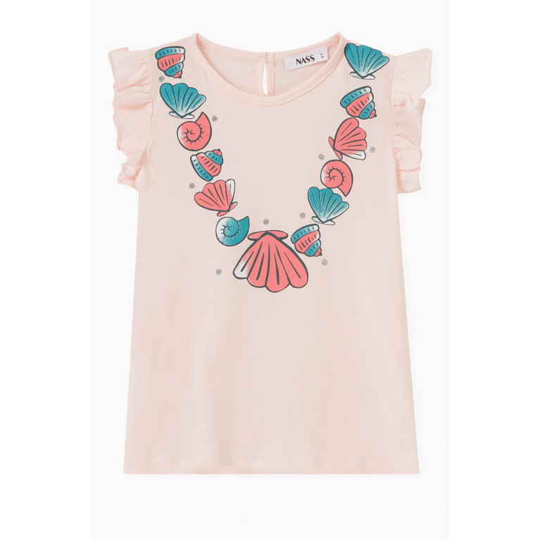 NASS - Shelley Necklace Top in Jersey Pink