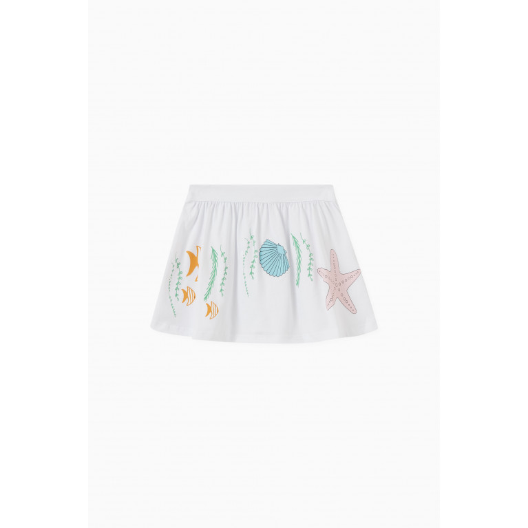 NASS - Dora Printed Skirt White