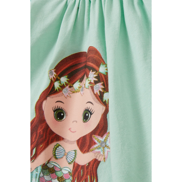 NASS - Arianna Mermaid Dress in Jersey Green