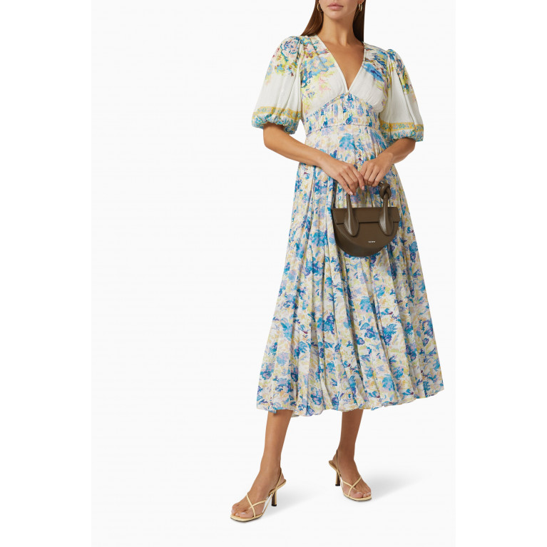 Hemant & Nandita - Floral-print Midi Dress