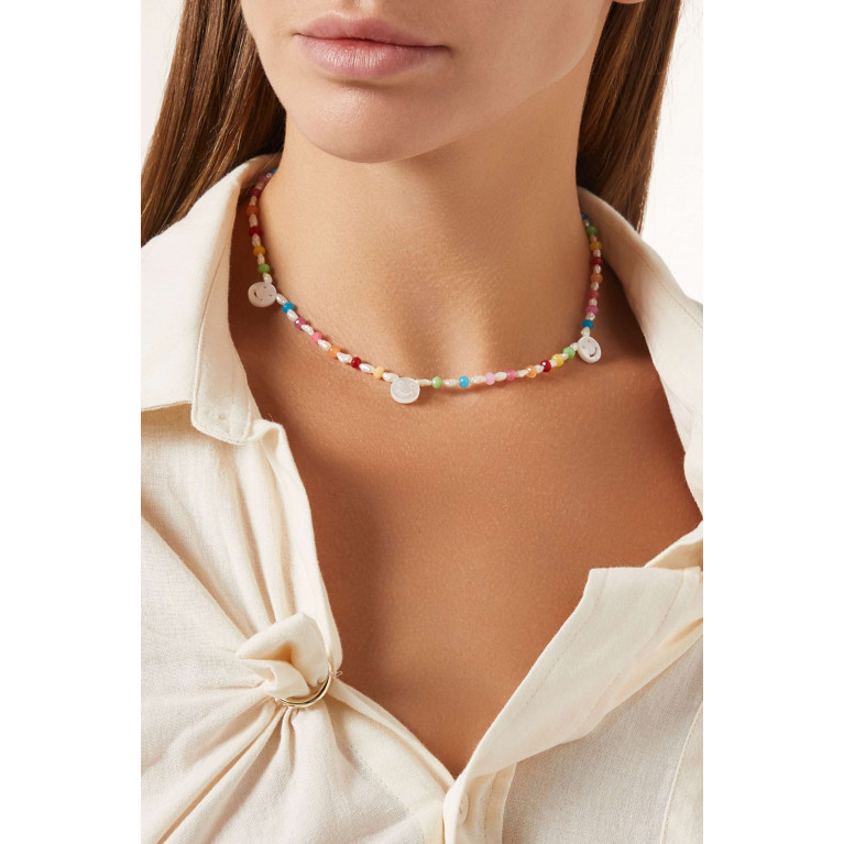 Roxanne First - Disco Necklace in Agate Beads