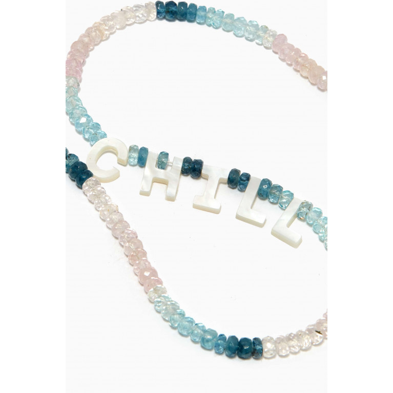Roxanne First - "Chill" Necklace in Aquamarine Beads