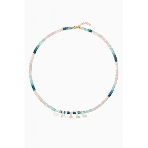 Roxanne First - "Chill" Necklace in Aquamarine Beads