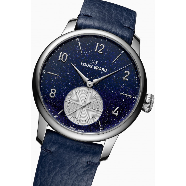 Louis Erard - Excellence Petite Seconde Aventurine Automatic Leather Watch, 39mm