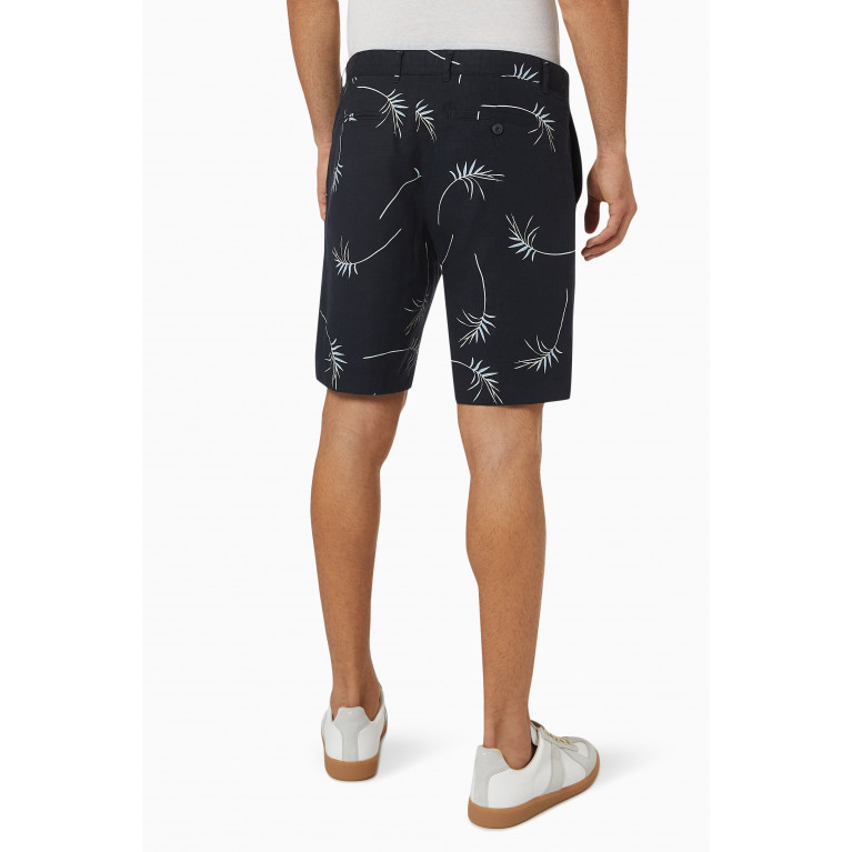 Vince - Willow Leaf-print Griffith Shorts in Linen-blend