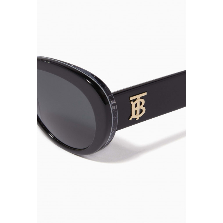 Burberry - Oval Sunglasses in Acetate