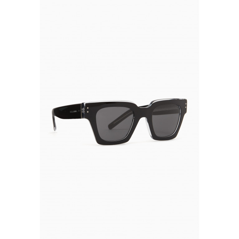 Dolce & Gabbana - DG Icon Sunglasses in Crystal Acetate