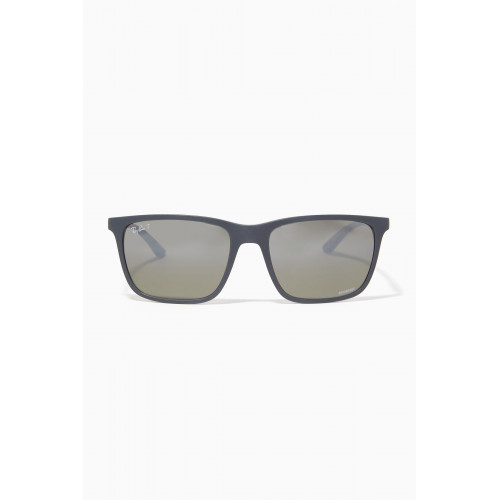 Ray-Ban - Matte Rectangle Sunglasses in Acetate