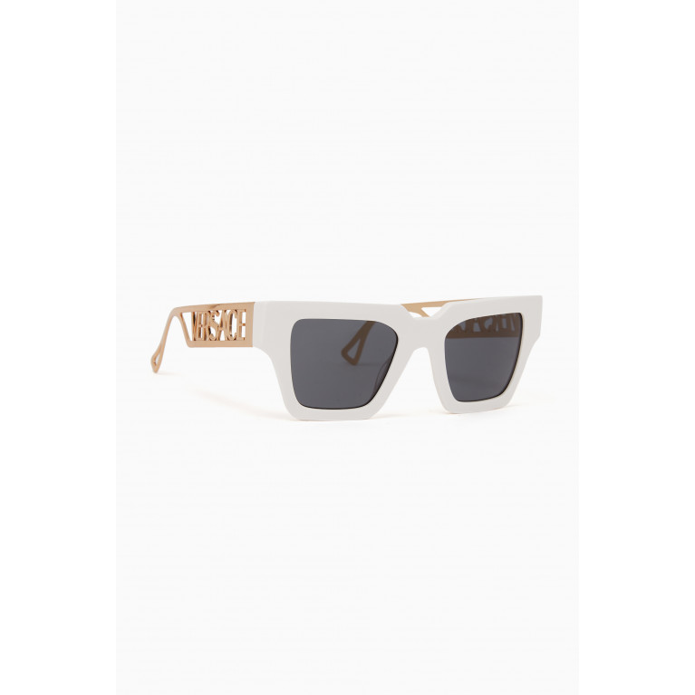 Versace - Medusa Stud Square Sunglasses in Acetate