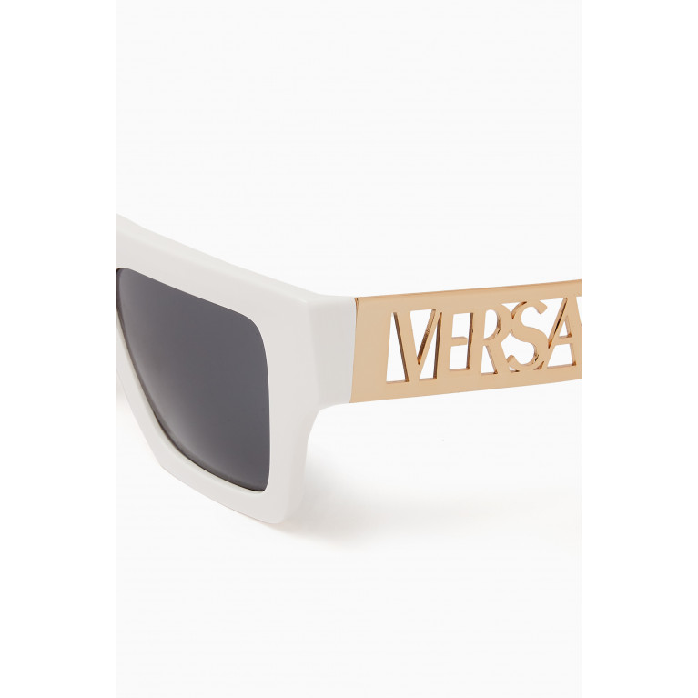 Versace - Medusa Stud Square Sunglasses in Acetate