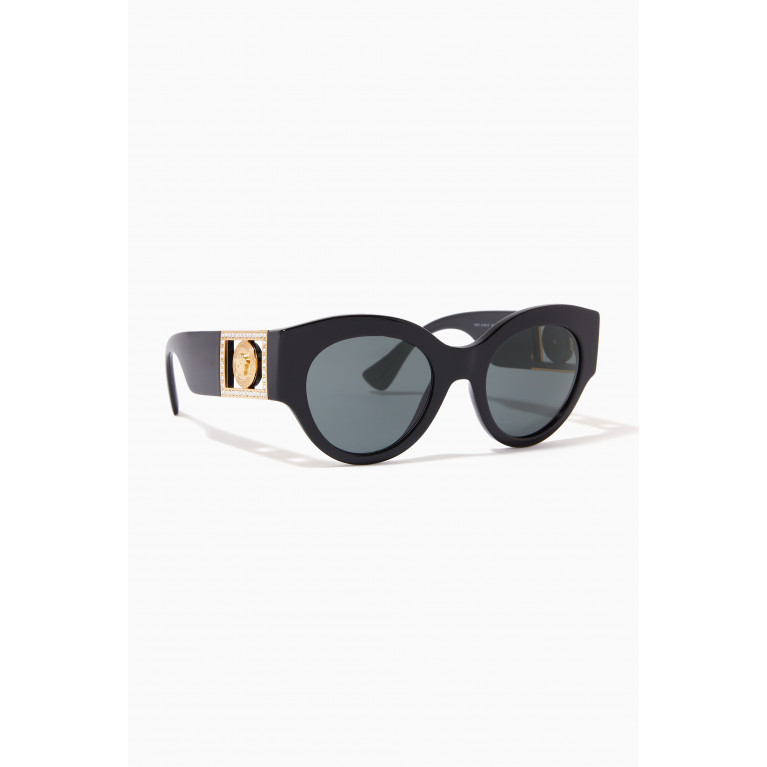 Versace - Bright Medusa Crystal Sunglasses in Acetate
