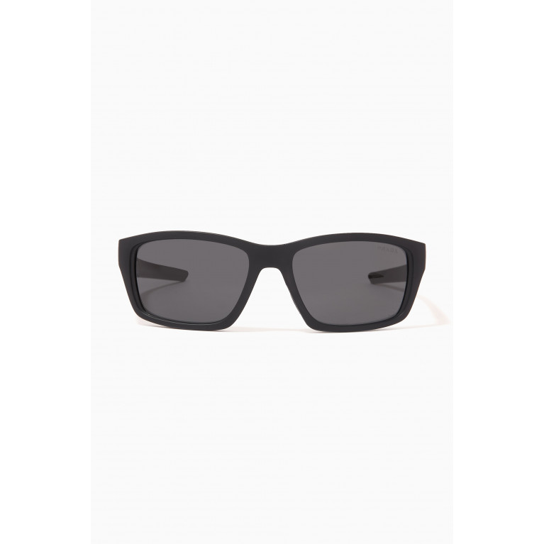 Prada - Rectangular Sunglasses in Nylon Fibre