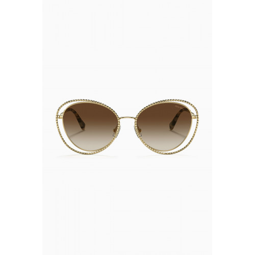 Miu Miu - Oversized sunglasses in Metal