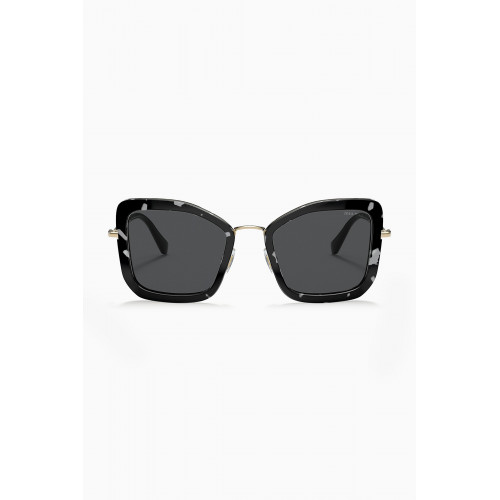 Miu Miu - Square Sunglasses in Acetate & Metal