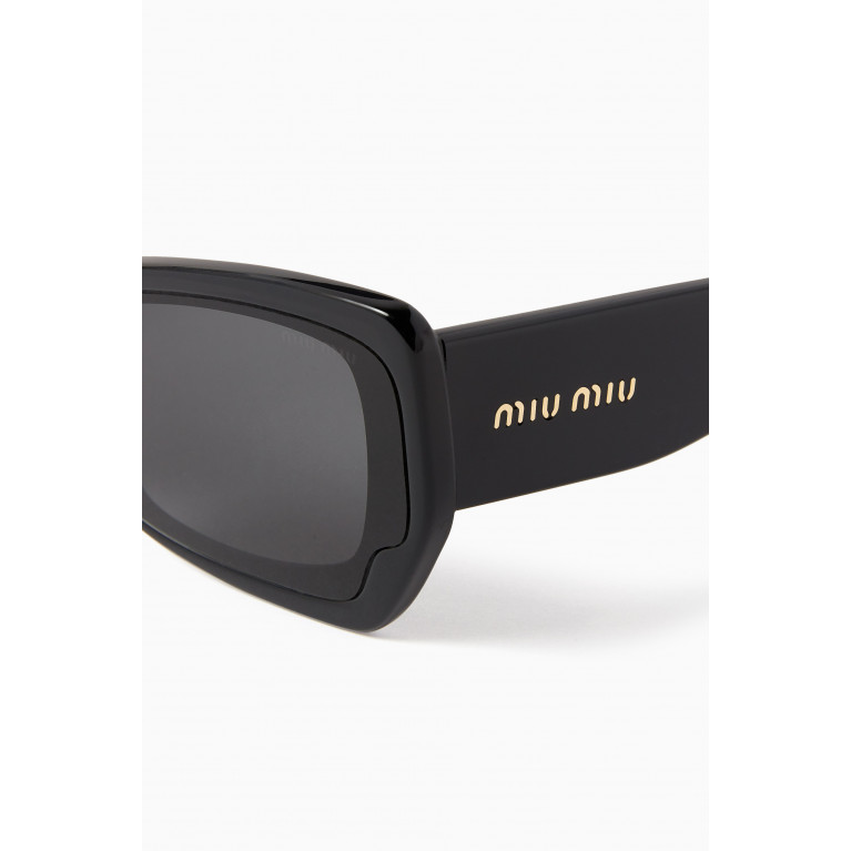 Miu Miu - Rectangle Sunglasses in Acetate