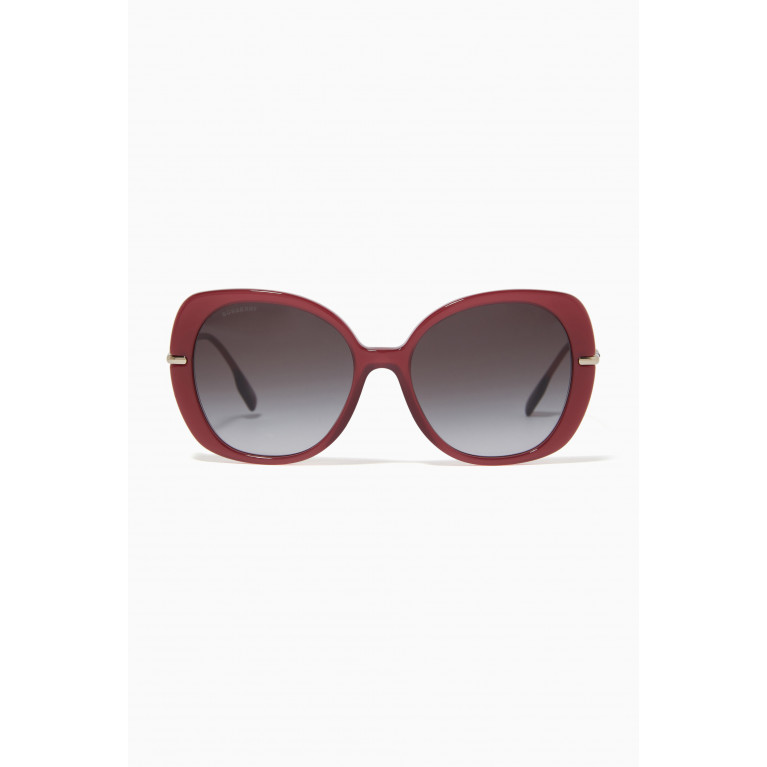 Burberry - Monogram Motif Oversized Square Frame Sunglasses in Acetate