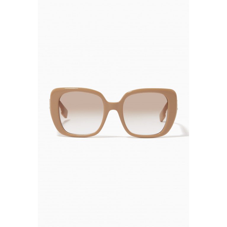 Burberry - Monogram Motif Oversized Square Frame Sunglasses
