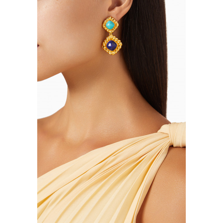VALÉRE - Carlotta Clip Earrings in 24kt Gold-plated Brass