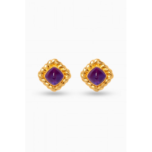VALÉRE - Antonia Clip Earrings in 24kt Gold-plated Brass