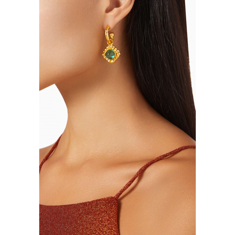 VALÉRE - Pia Hoop Earrings in 24kt Gold-plated Brass