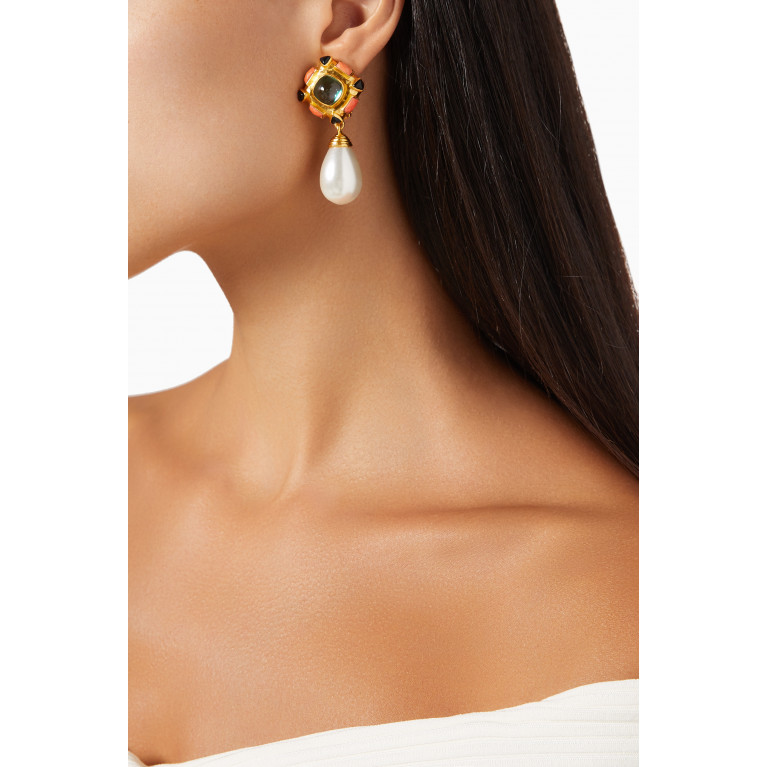 VALÉRE - Emilia Clip Earrings in 24kt Gold-plated Brass