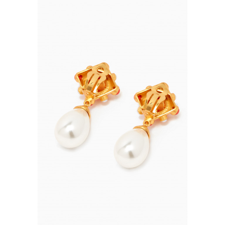 VALÉRE - Julia Clip Earrings in 24kt Gold-plated Brass