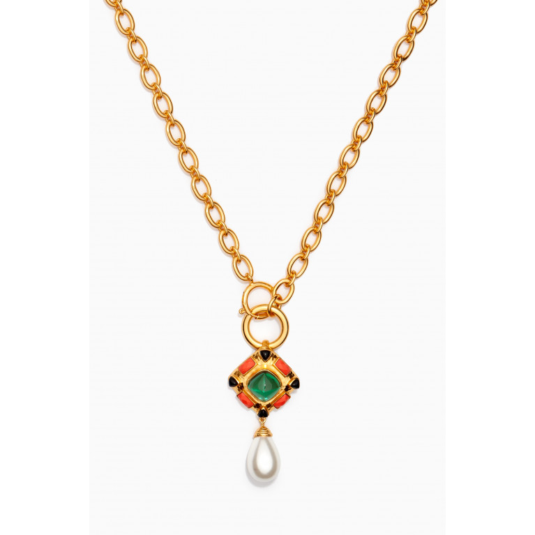 VALÉRE - Emilia Chain Necklace in 24kt Gold-plated Brass