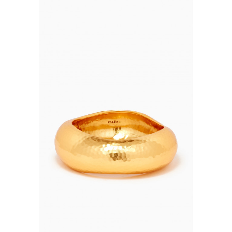 VALÉRE - Large Sienna Bangle in 24kt Gold-plated Brass