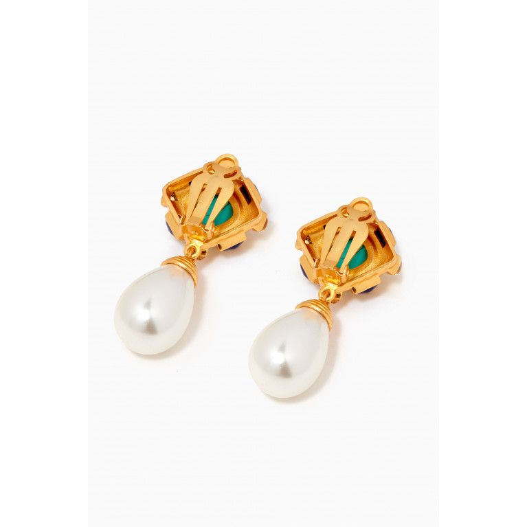 VALÉRE - Emilia Clip Earrings in 24kt Gold-plated Brass