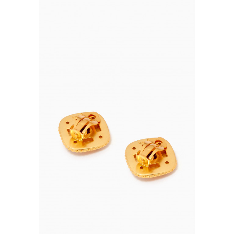 VALÉRE - Francesca Clip Earrings in 24kt Gold-plated Brass