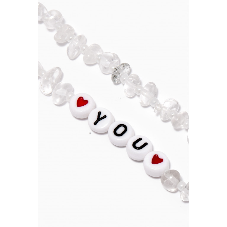 T Balance - Heart You Clear Quartz Crystal Healing Bracelet