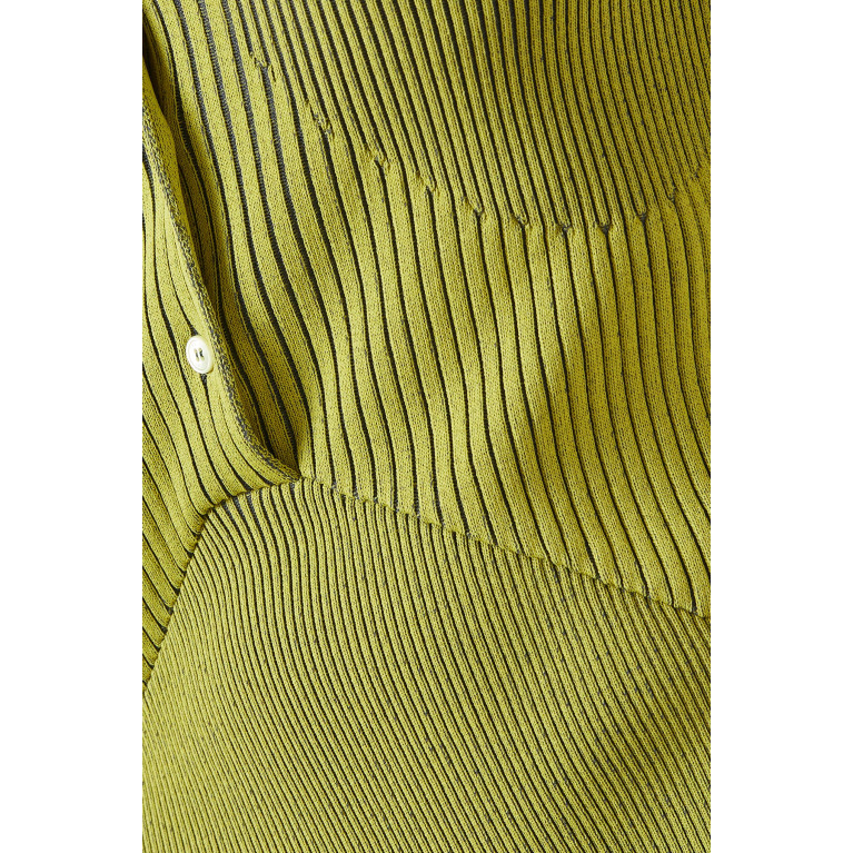 AZ Factory - Slit Midi Dress in Ribbed Knit