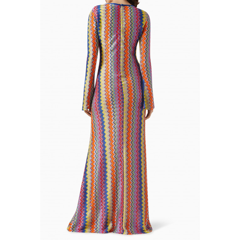 Alexis - Zoey Maxi Dress in Chevron-knit
