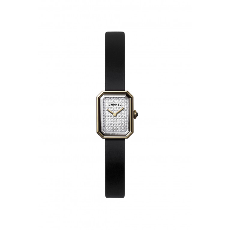 CHANEL - Yellow gold and titanium, black rubber with velvet touch, diamond dial