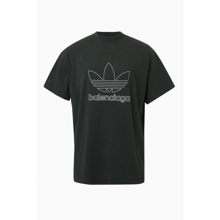 Balenciaga - x Adidas Oversized T-shirt in Cotton Jersey