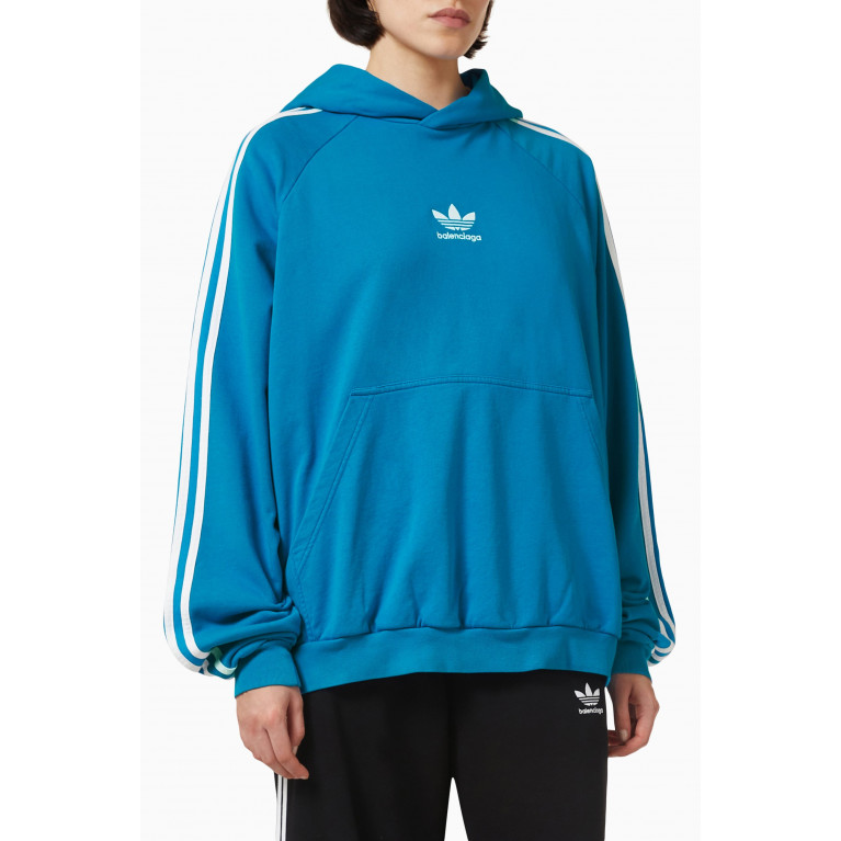 Balenciaga - x Adidas Large Fit Hoodie in Cotton Terry
