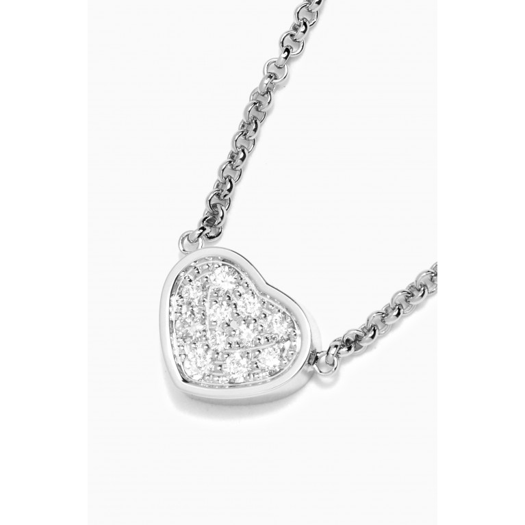 Chopard - My Happy Hearts Diamond Necklace in 18kt White Gold