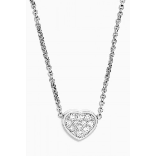 Chopard - My Happy Hearts Diamond Necklace in 18kt White Gold